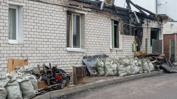 Professional Fire Damage Repair technician working in Barrington, NJ